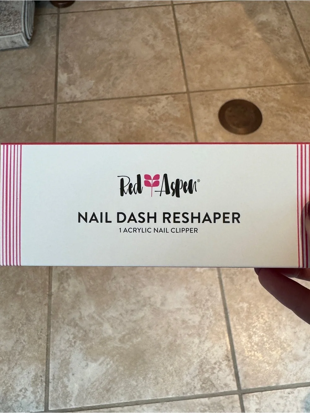 NIB Red Aspen Nail Dash Reshaper Tool
